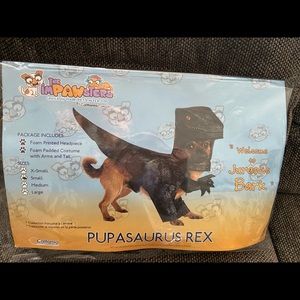 Pupasaurus Rex dinosaur DOG costume
